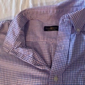 Club room men’s regular fit plaid